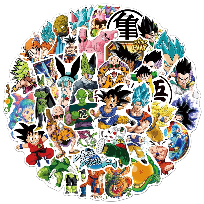 Laptop Accessories Toys - 50pcs New Anime Dragon Ball Stickers