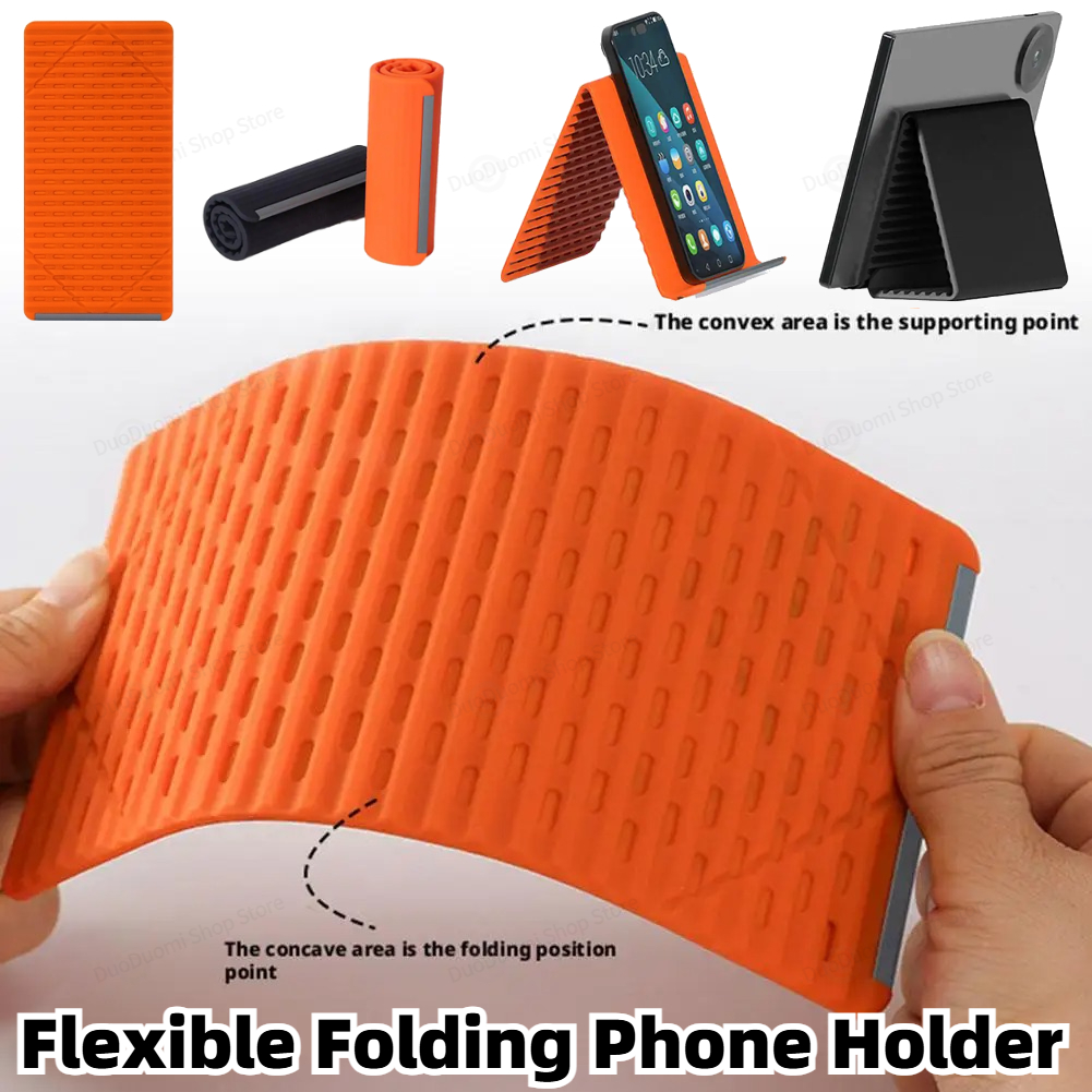 Laptop Accessories For Office - Flexible Folding Phone Holder Creative Foldable