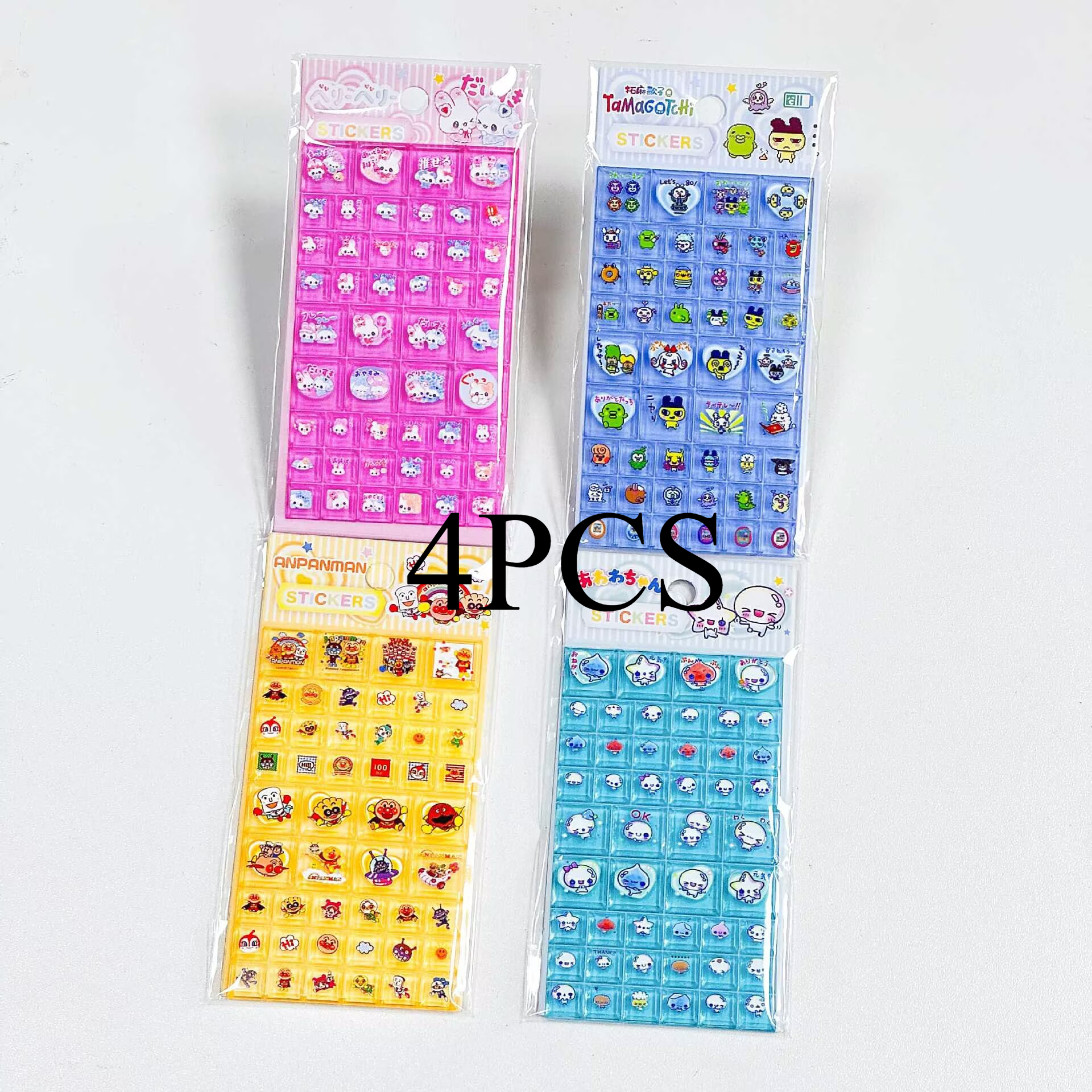 2/4p Solid Square Sticker Diy  - Laptop Accessories Toys ulasan dan harga