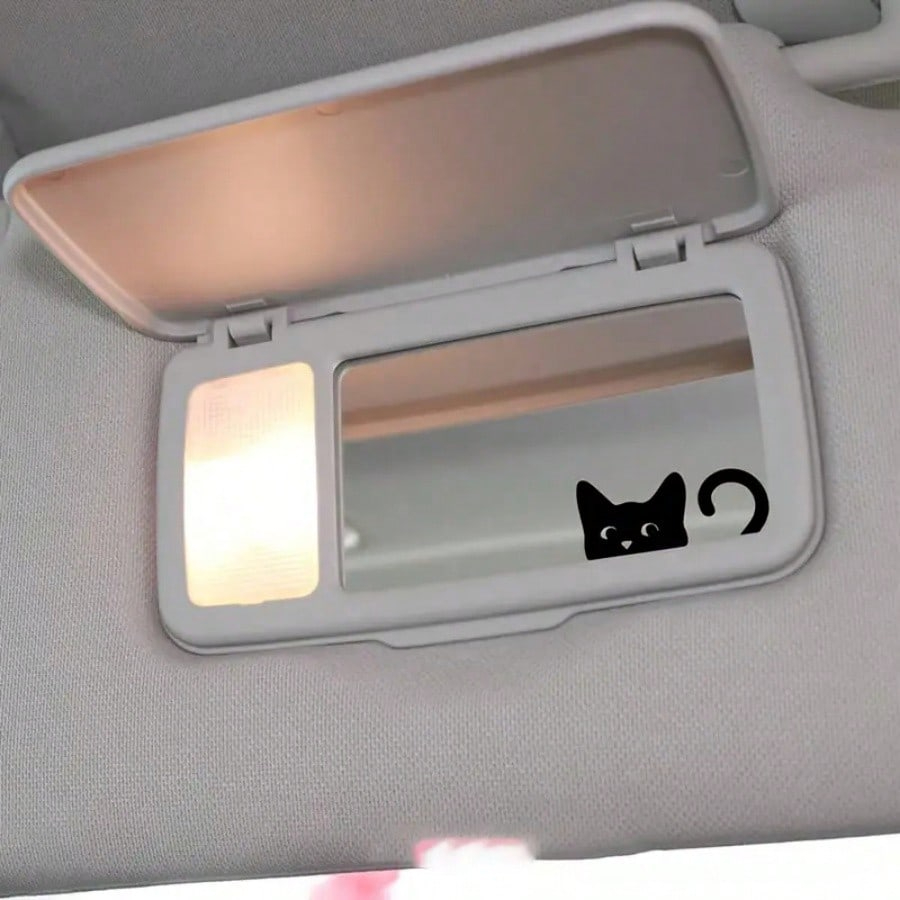 Cute Black Cat Peeker Vinyl De - Laptop Accessories Design ulasan dan harga