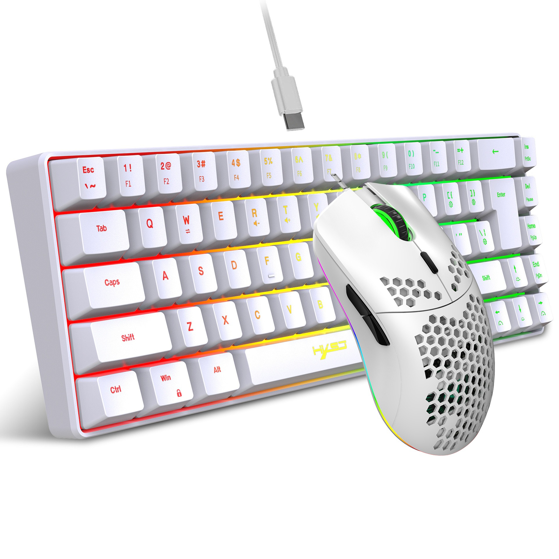 Keyboard and mouse 68key wired - Laptop Accessories Combo ulasan dan harga
