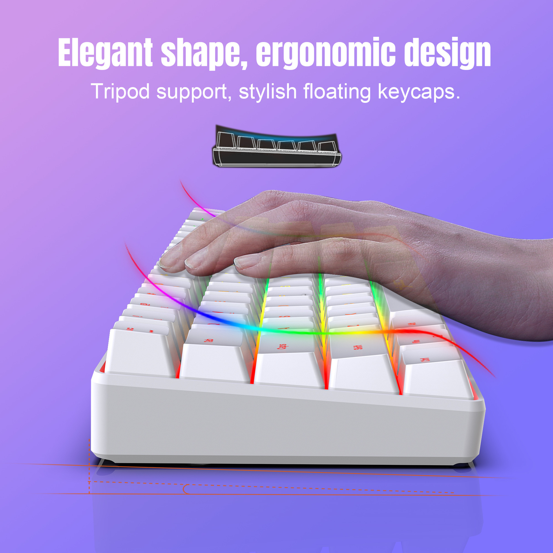 Keyboard and mouse 68key wired - Laptop Accessories Combo ulasan dan harga