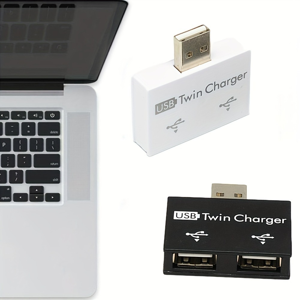 USB2.0 Splitter 1 Male To 2 Po - Laptop Accessories Gadgets ulasan dan harga