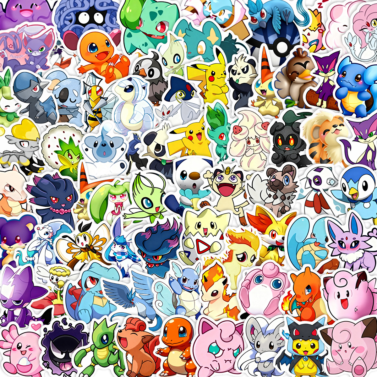 100/200pcs Pokemon Anime Stick - Laptop Accessories Toys ulasan dan harga