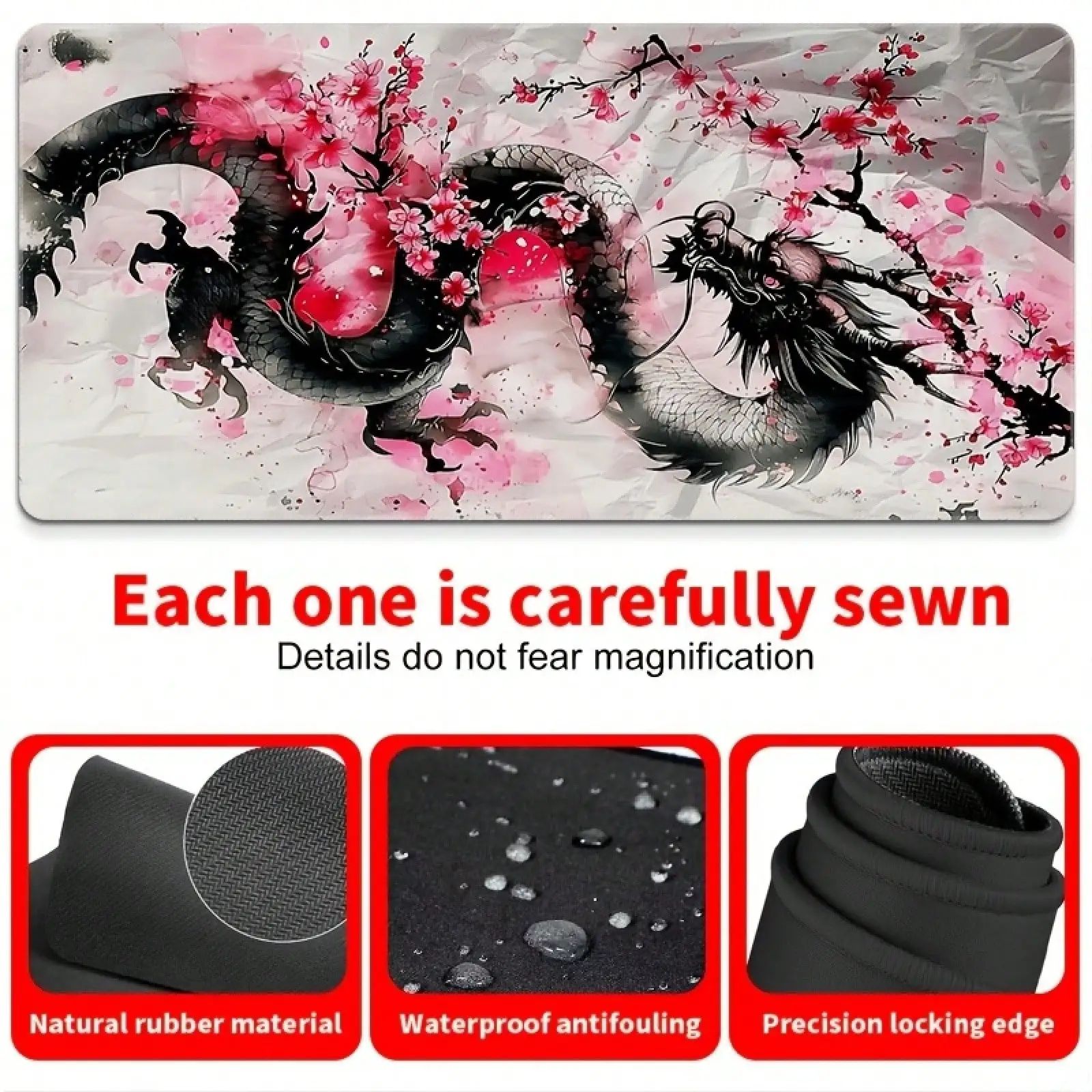 Large Pink Cherry Blossom & Dr - Laptop Accessories Design ulasan dan harga