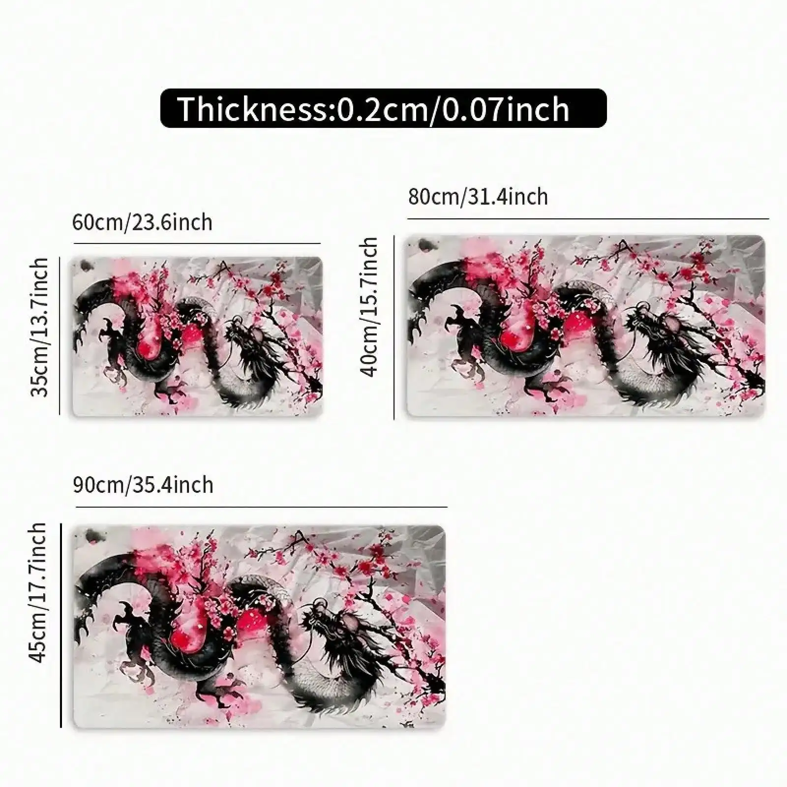 Large Pink Cherry Blossom & Dr - Laptop Accessories Design ulasan dan harga
