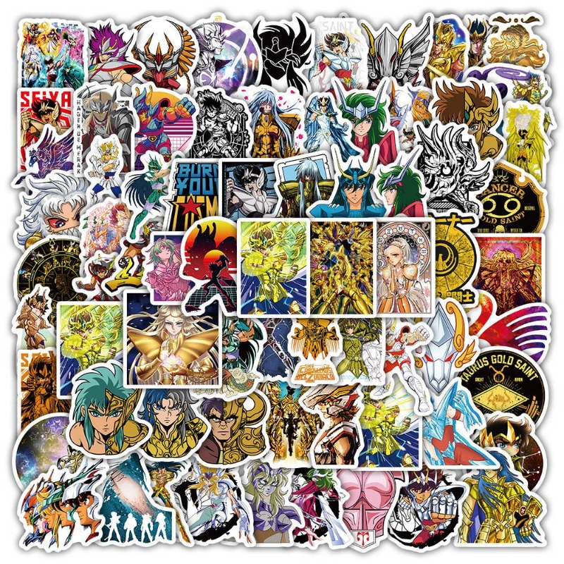 101Pcs Saint Seiya Anime Stick - Laptop Accessories For Office ulasan dan harga