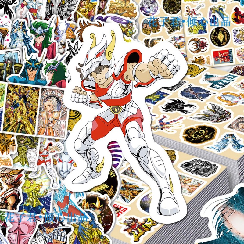 101Pcs Saint Seiya Anime Stick - Laptop Accessories For Office ulasan dan harga