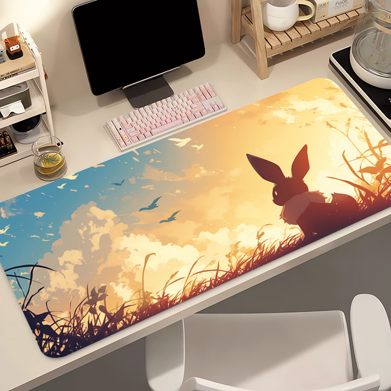 Anime Mouse Pad Pokemon Eevee  - Laptop Accessories Toys ulasan dan harga