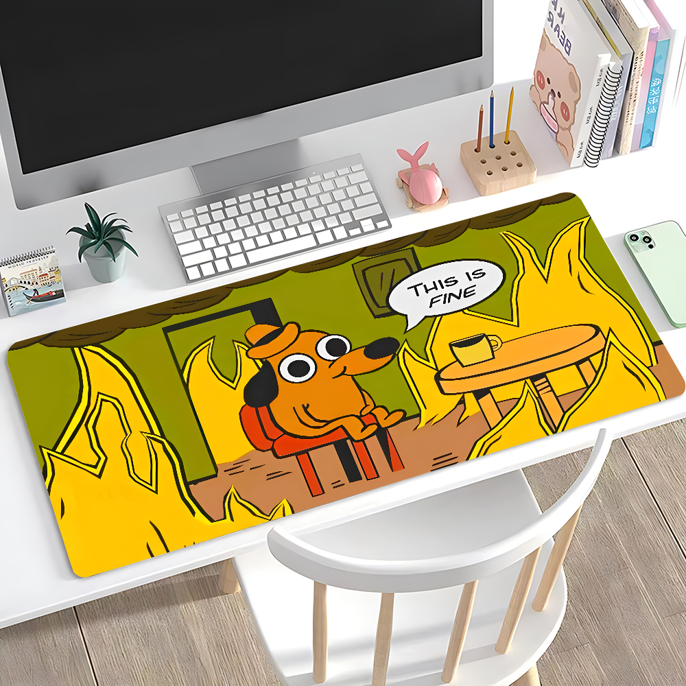 This Is Fine Dog Dachshund Mou - Laptop Accessories Toys ulasan dan harga