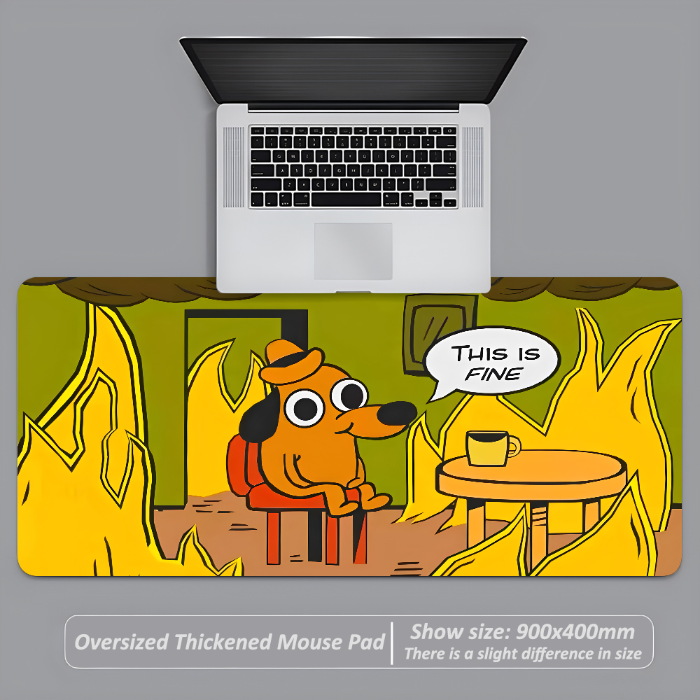 This Is Fine Dog Dachshund Mou - Laptop Accessories Toys ulasan dan harga