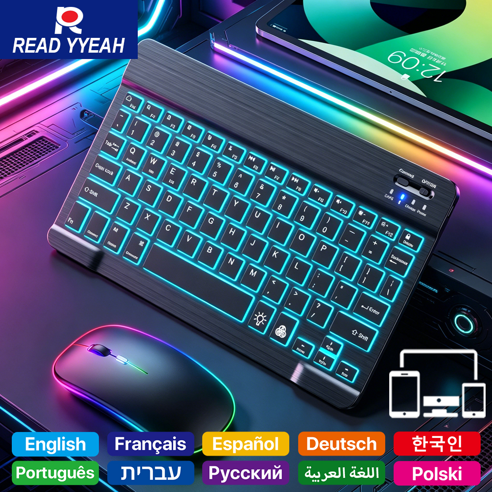READ YYEAH RGB Backlit Bluetoo - Laptop Accessories Combo ulasan dan harga