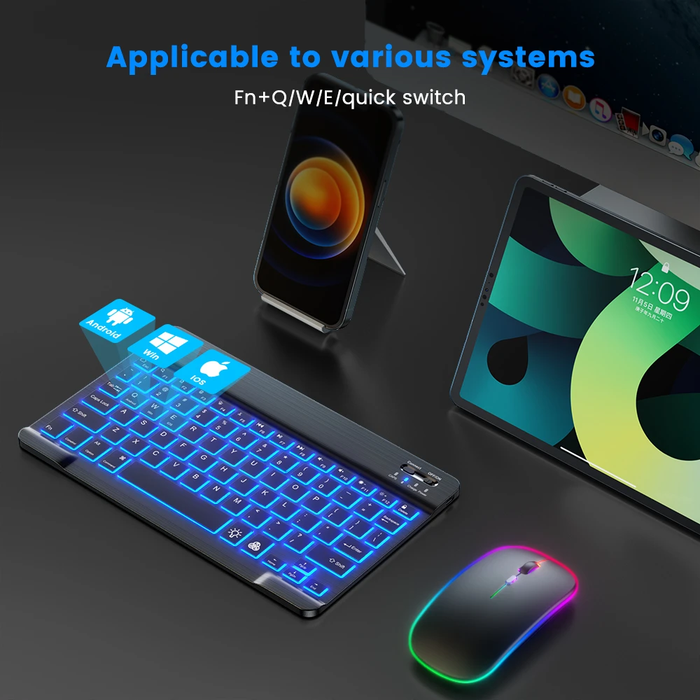 READ YYEAH RGB Backlit Bluetoo - Laptop Accessories Combo ulasan dan harga