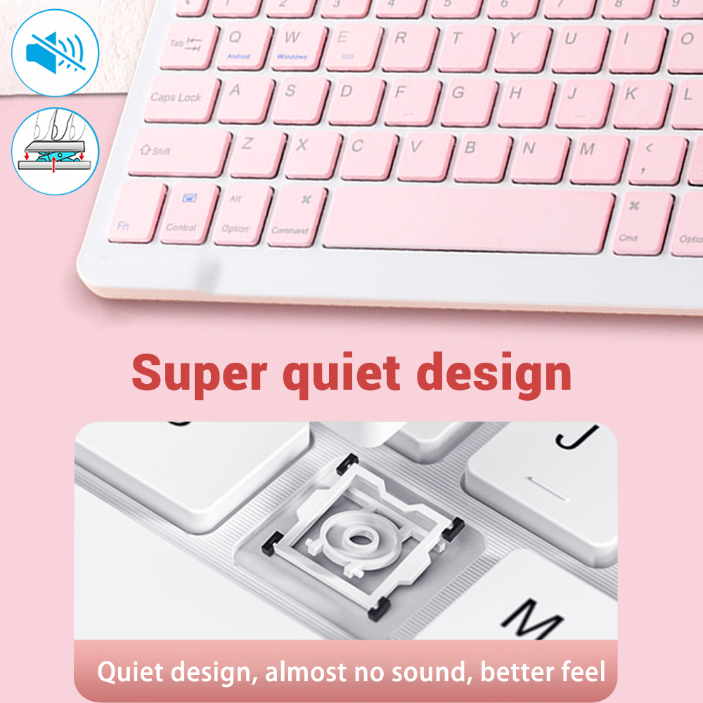 Mini Wireless Keyboard Bluetoo - Laptop Accessories Combo ulasan dan harga
