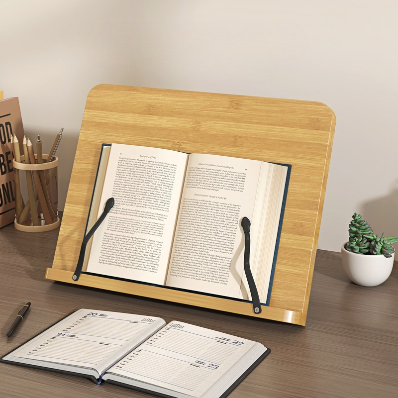 Wooden Reading Book Stand, Mul - Laptop Accessories For Office ulasan dan harga