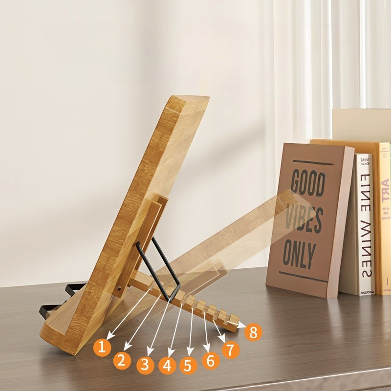 Wooden Reading Book Stand, Mul - Laptop Accessories For Office ulasan dan harga
