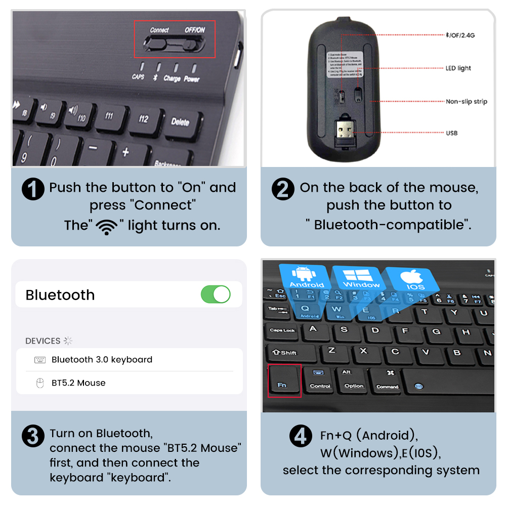 Wireless Keyboard Spanish Fren - Laptop Accessories Combo ulasan dan harga