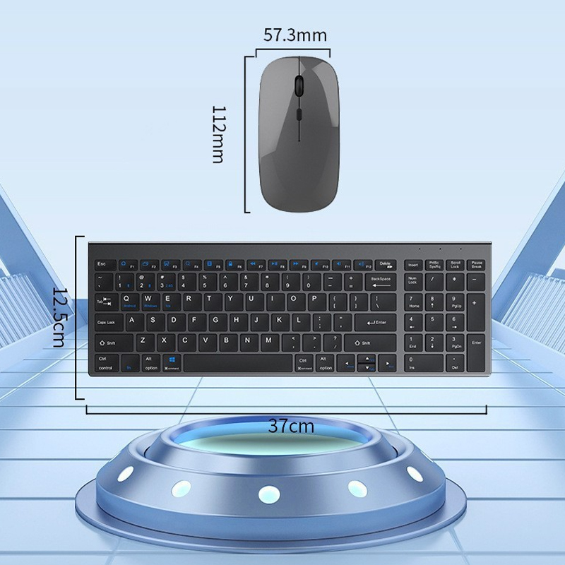 JOMAA Bluetooth&2.4G USB Keybo - Laptop Accessories Combo ulasan dan harga