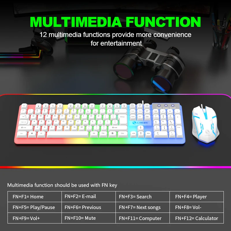 NG GTX350 Gaming Keyboard Mous - Laptop Accessories Combo ulasan dan harga