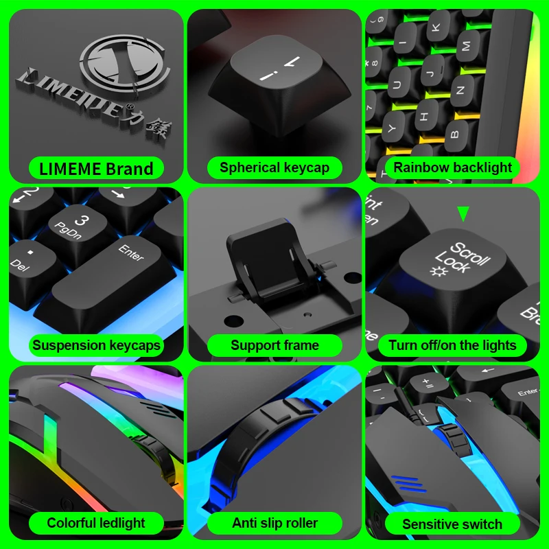 NG GTX350 Gaming Keyboard Mous - Laptop Accessories Combo ulasan dan harga