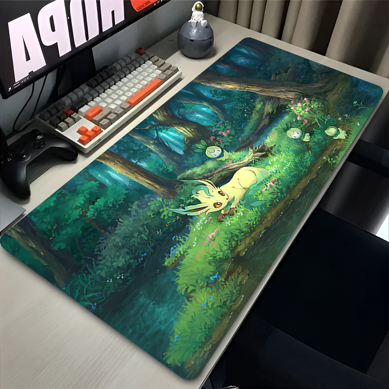 Mouse Pad Gamer P-pokemon Leaf - Laptop Accessories For Office ulasan dan harga