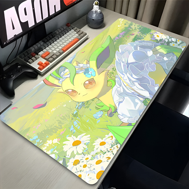 Mouse Pad Gamer P-pokemon Leaf - Laptop Accessories For Office ulasan dan harga