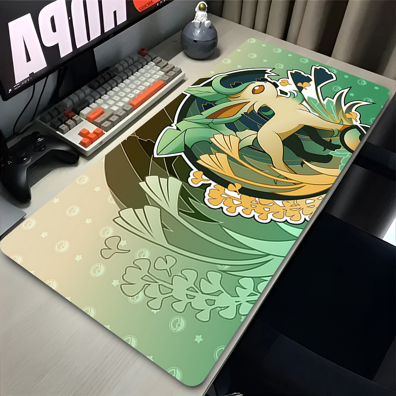 Mouse Pad Gamer P-pokemon Leaf - Laptop Accessories For Office ulasan dan harga