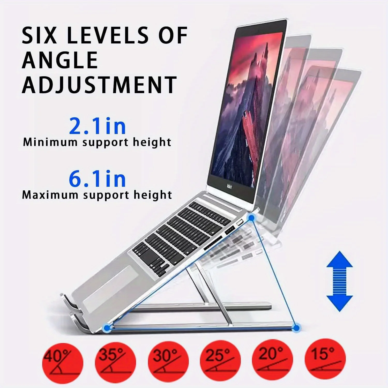Adjustable Aluminum Laptop Sta - Laptop Accessories Gadgets ulasan dan harga