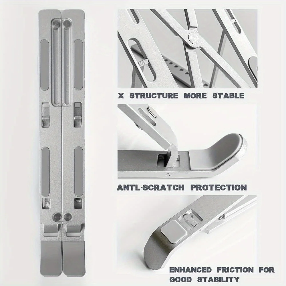 Adjustable Aluminum Laptop Sta - Laptop Accessories Gadgets ulasan dan harga
