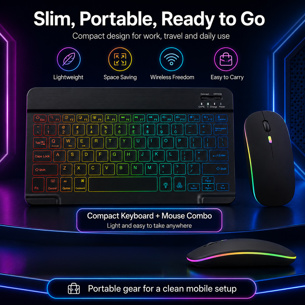 New Ultra Slim Portable 7 Colo - Laptop Accessories Combo ulasan dan harga