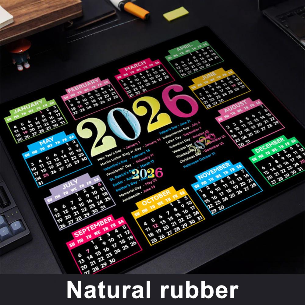 2026 Calendar Mouse Pad Waterp - Laptop Accessories For Office ulasan dan harga