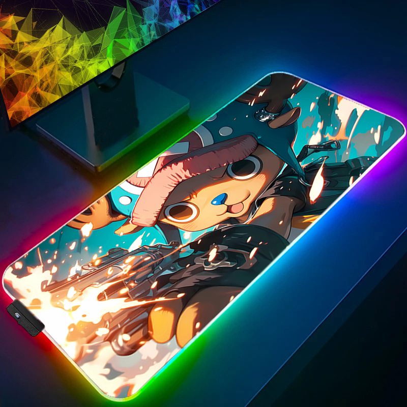 RGB Mouse Pad one piece Tony T - Laptop Accessories Toys ulasan dan harga