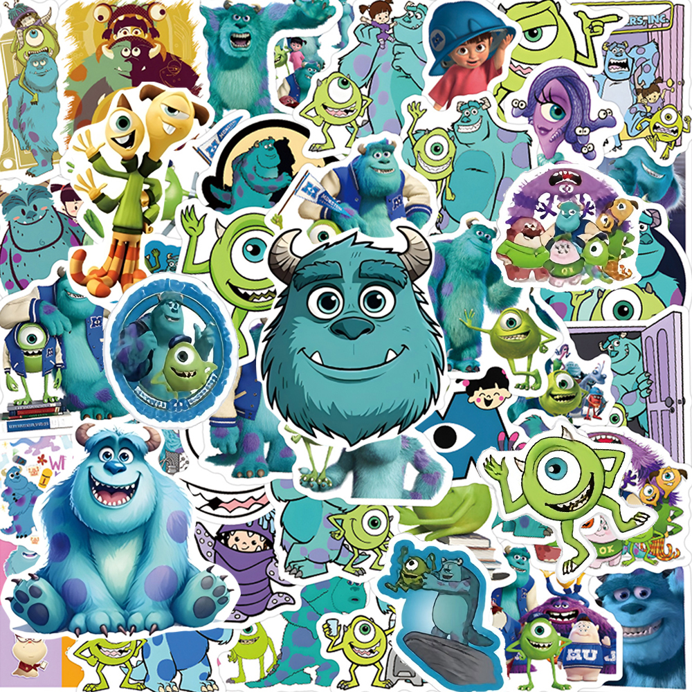 60pcs Disney Funny Anime Monst - Laptop Accessories Toys ulasan dan harga