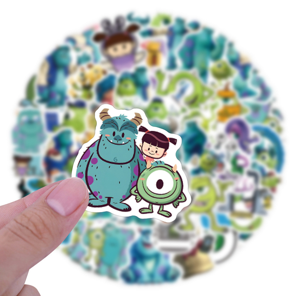 60pcs Disney Funny Anime Monst - Laptop Accessories Toys ulasan dan harga