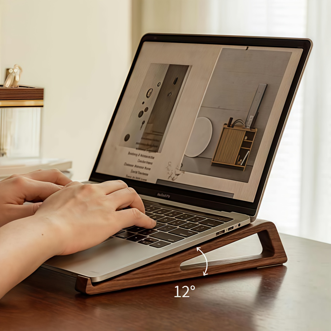 Portable Foldable Wooden Lapto - Laptop Accessories Design ulasan dan harga