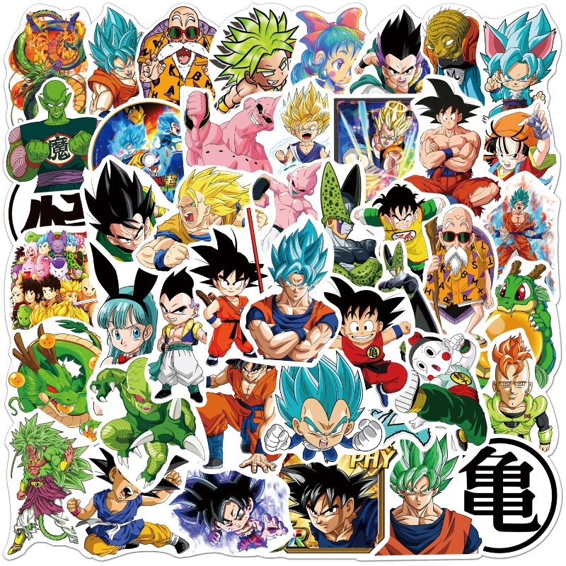 50pcs New Anime Dragon Ball St - Laptop Accessories Toys ulasan dan harga