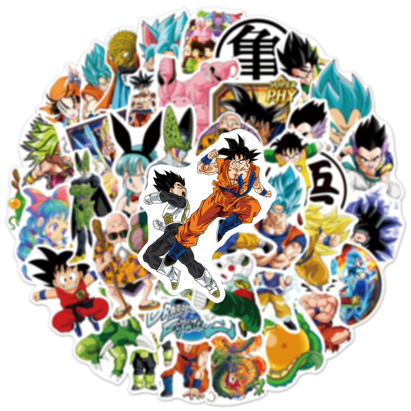 50pcs New Anime Dragon Ball St - Laptop Accessories Toys ulasan dan harga