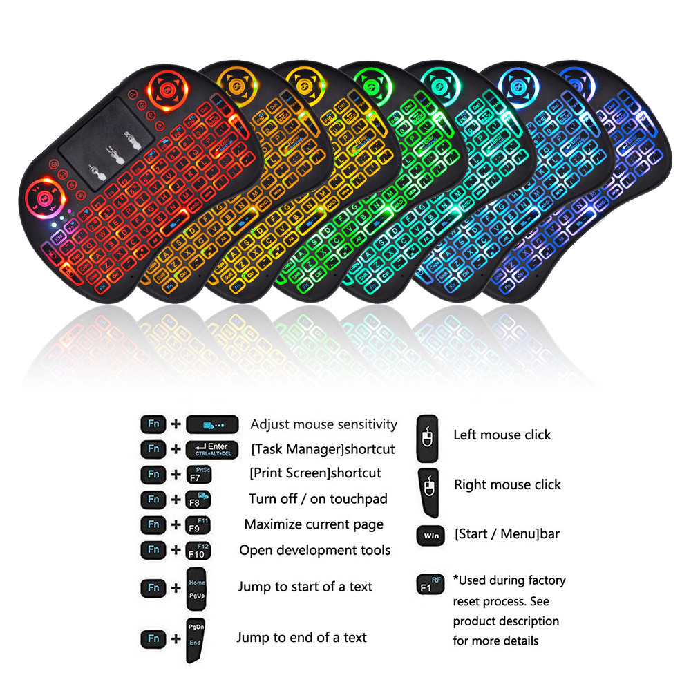 2.4G Air Mouse with Touchpad K - Laptop Accessories Combo ulasan dan harga