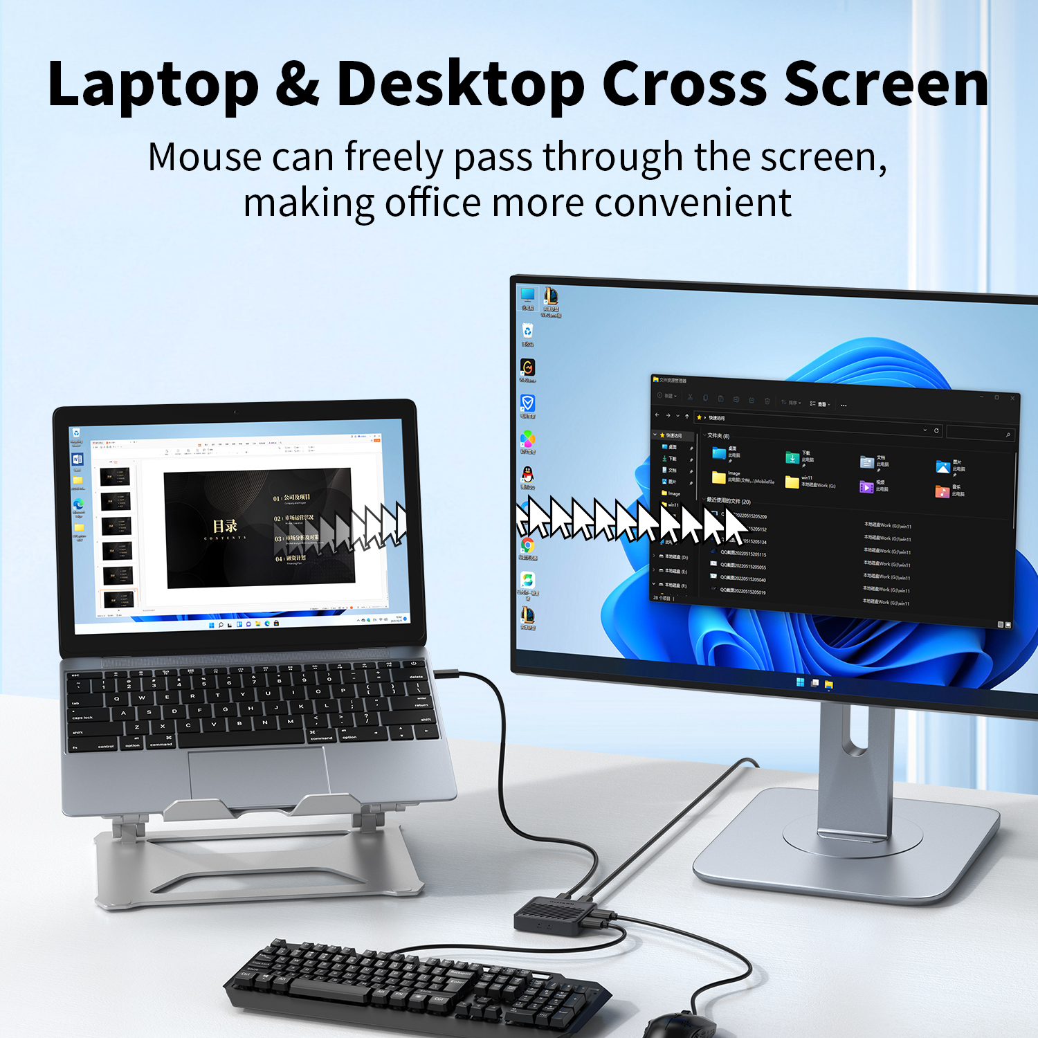 Unnlink USB KVM Switch, Two Co - Laptop Accessories Toys ulasan dan harga