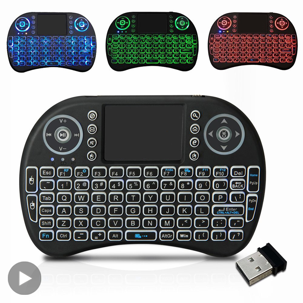 Backlit Mini Wireless Keyboard - Laptop Accessories Combo ulasan dan harga