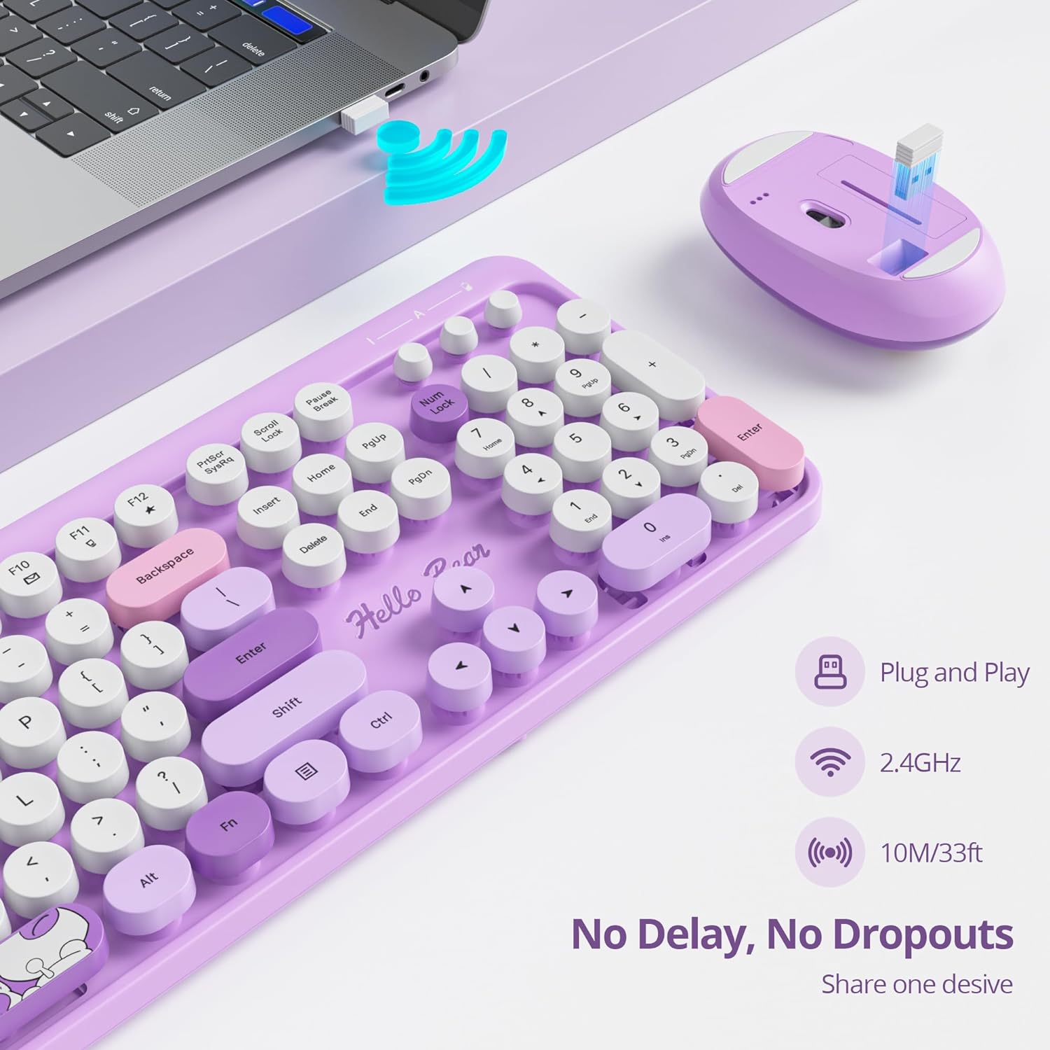 Ergonomic 2.4G Plug and Play W - Laptop Accessories Combo ulasan dan harga