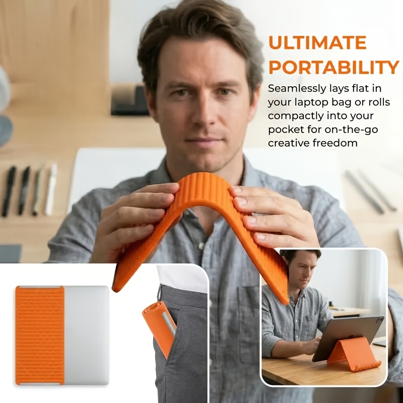 Flexible Folding Phone Holder  - Laptop Accessories For Office ulasan dan harga
