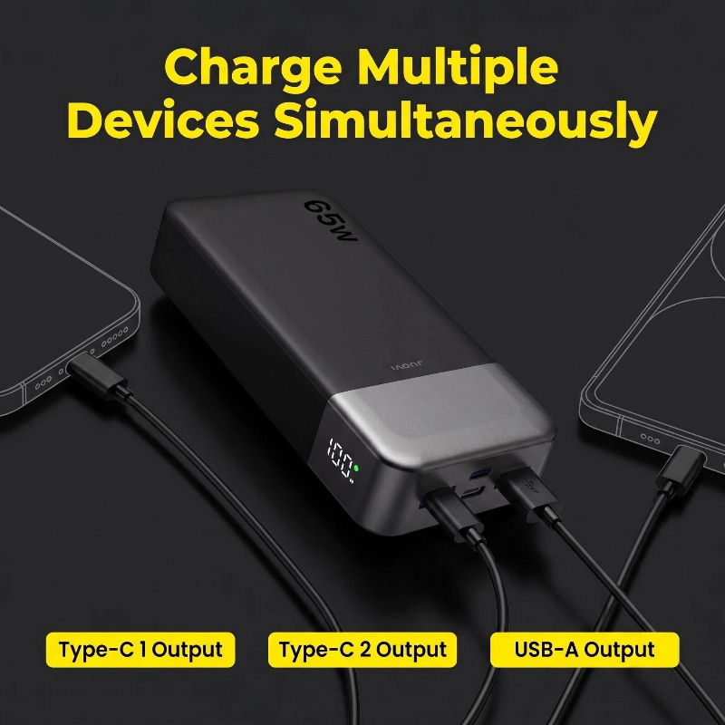 JUOVI 20000mAh Power Bank 65W  - Laptop Accessories Design ulasan dan harga