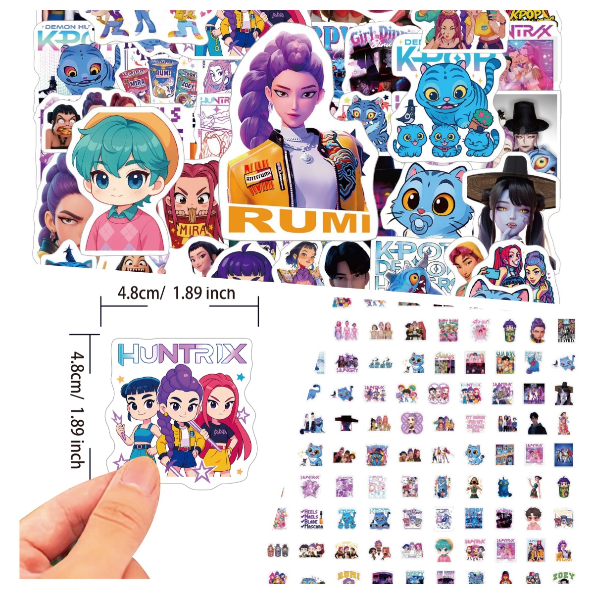 100 cartoon anime stickers are - Laptop Accessories For Office ulasan dan harga