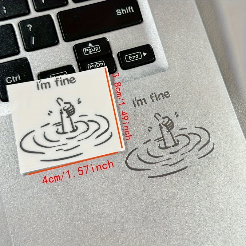 3Pcs, 3D Personality Stickers, - Laptop Accessories Design ulasan dan harga