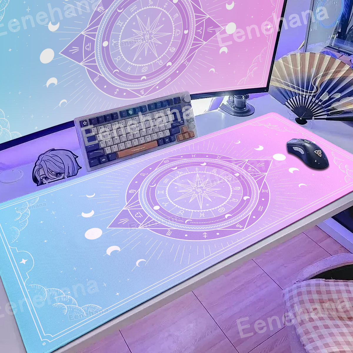 XXL Moon Card Mouse Pad Keyboa - Laptop Accessories Design ulasan dan harga