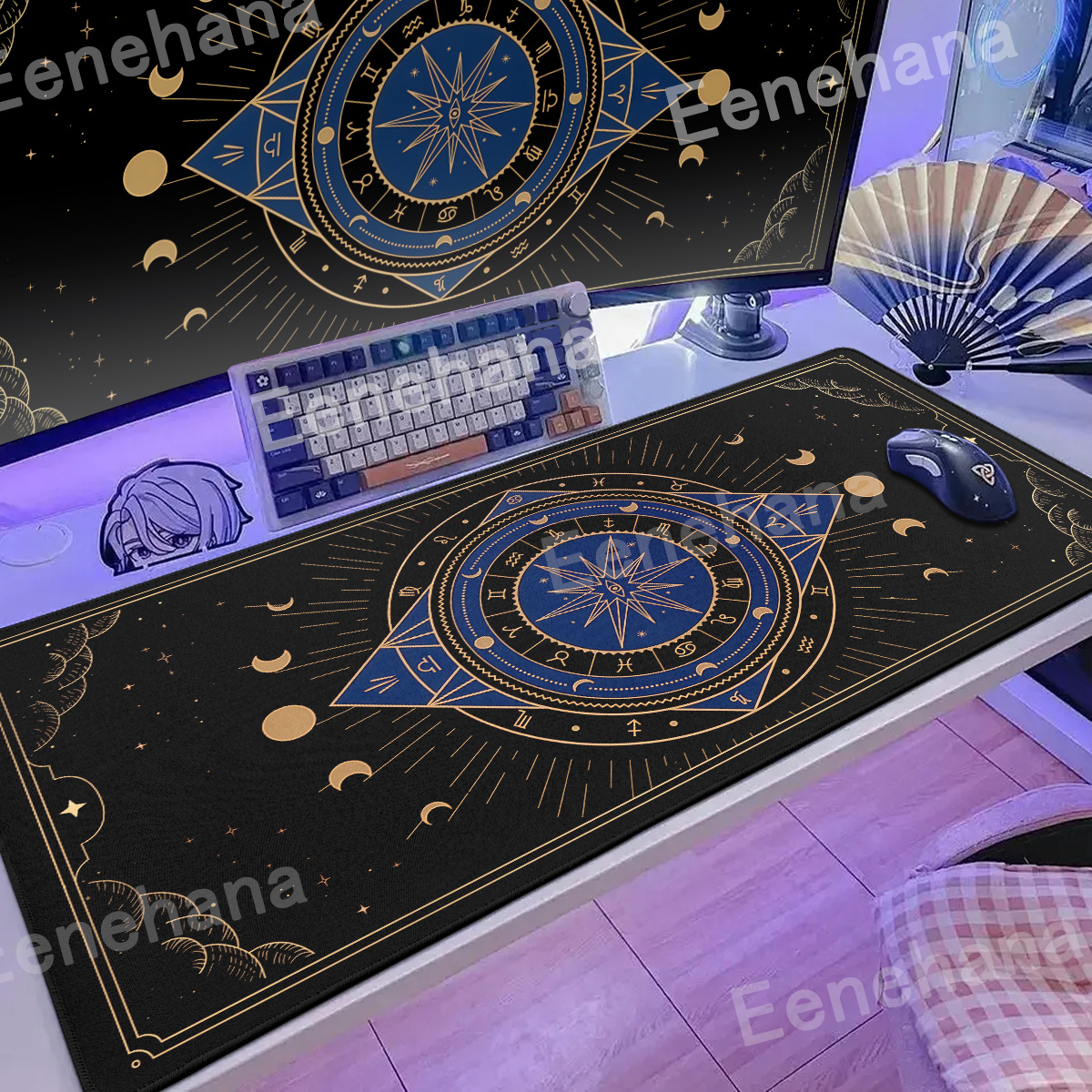 XXL Moon Card Mouse Pad Keyboa - Laptop Accessories Design ulasan dan harga